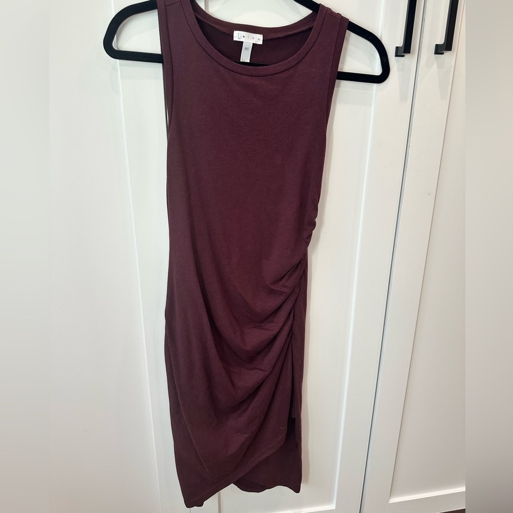 Leith Sleeveless Dress in plum - Picture 5 of 7